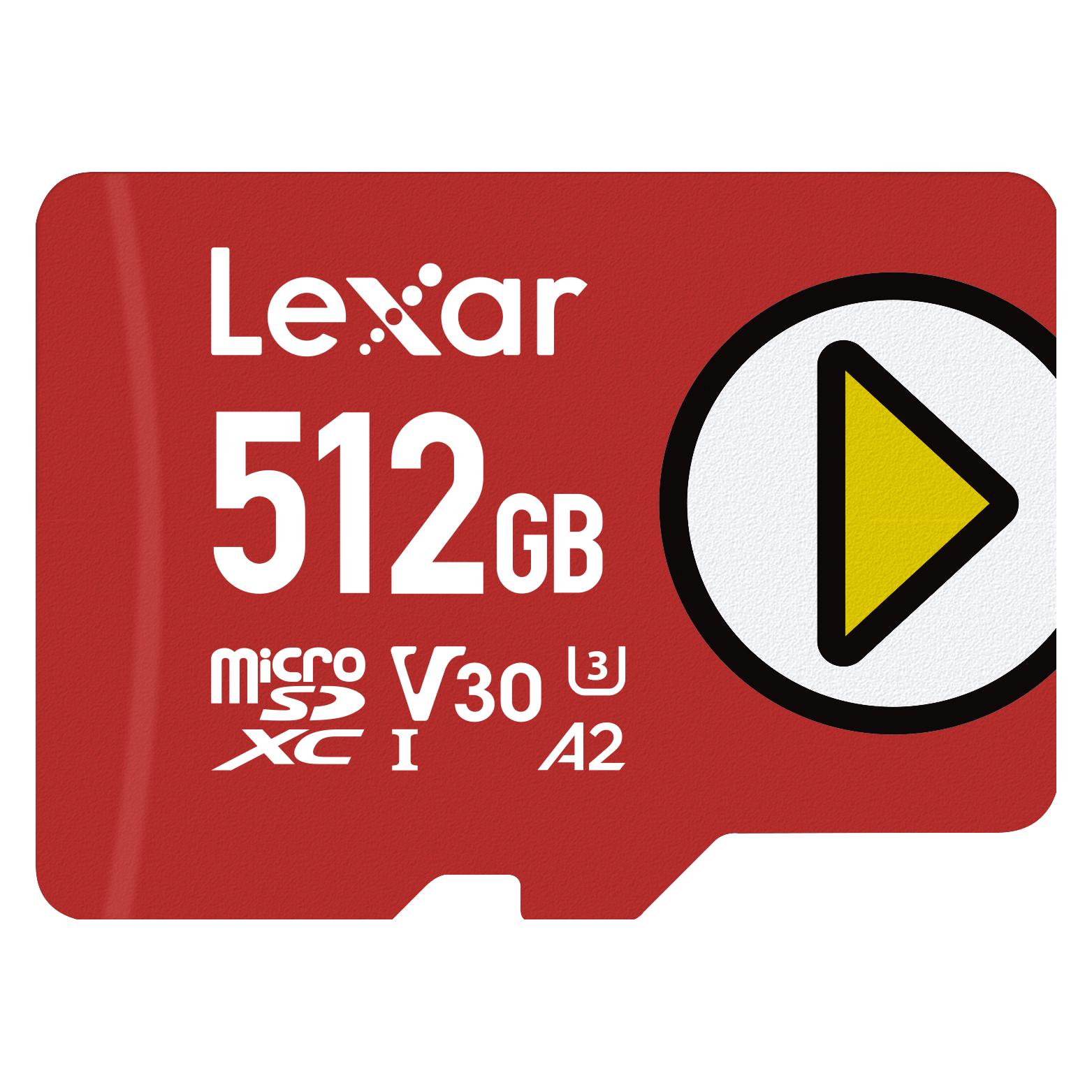Lexar Play (512 GB, microSDXC, U3, UHS-I) (LMSPLAY512G-BNSNG)