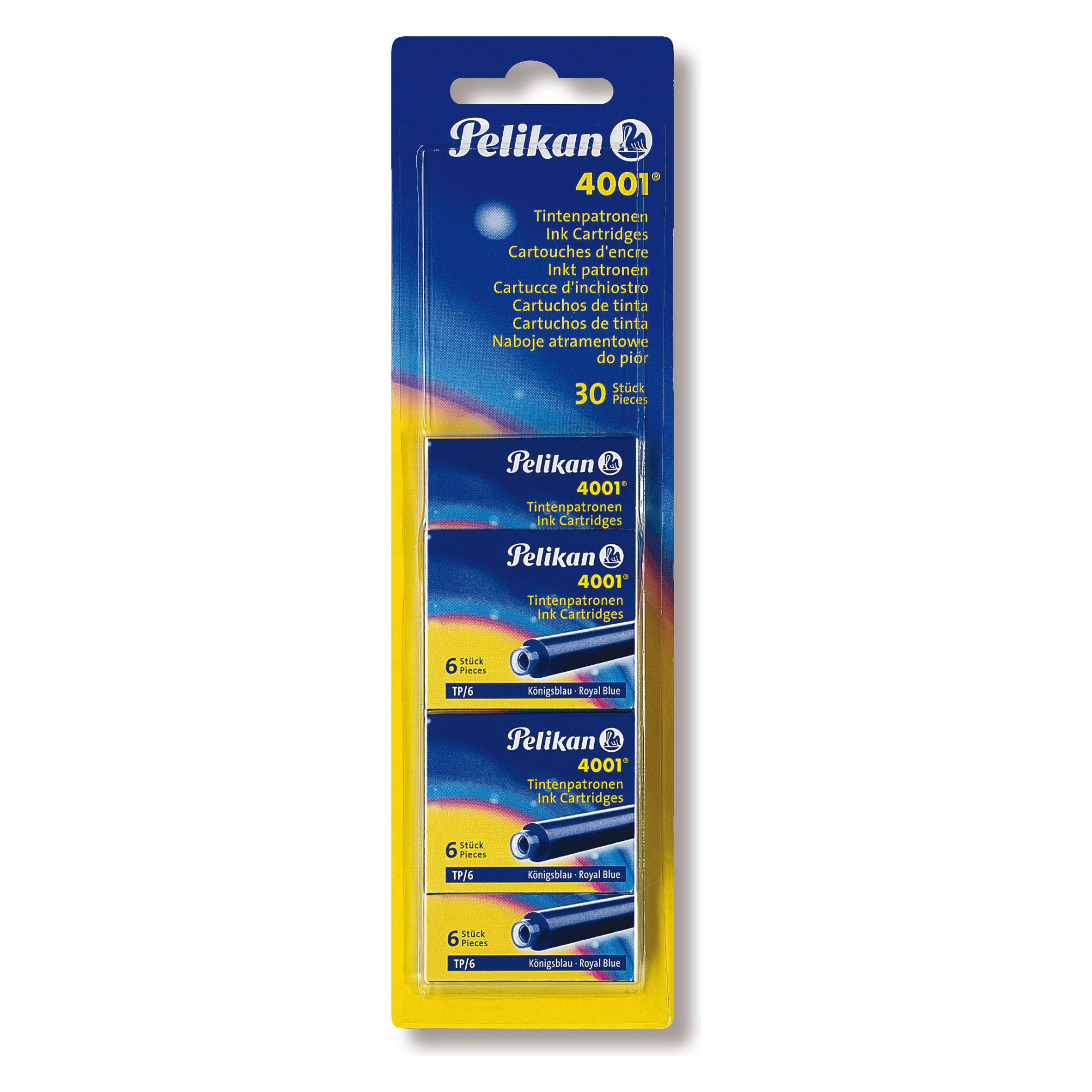 Pelikan Tintenpatronen 4001 TP/6 Kö. 5 ET (Blau, Mehrfarbig, 30 Stk.) (330845)