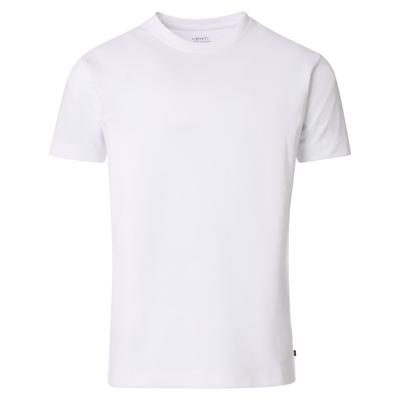 T-Shirt VENTI "VENTI T-Shirt uni", Herren, Gr. 3XL, weiß, 95% Baumwolle, 5% Elasthan, Shirts T-Shirt