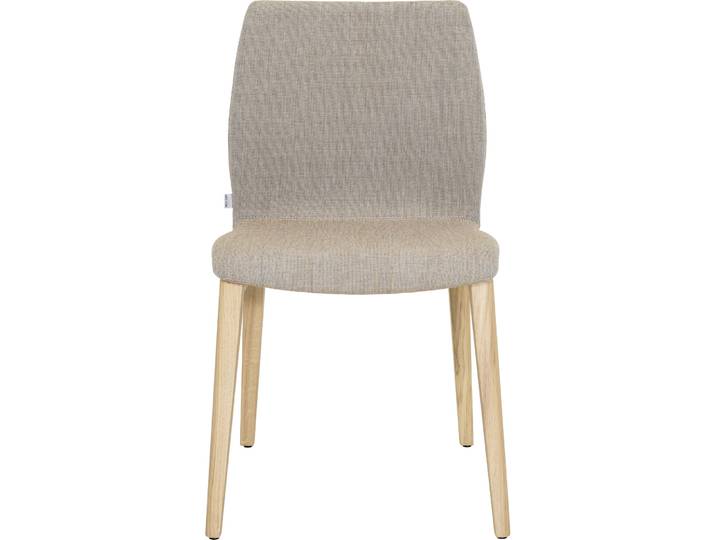 WILLISAU SWITZERLAND Stuhl Willisau Sora Stoff natur - Material: Schurwolle/Eiche