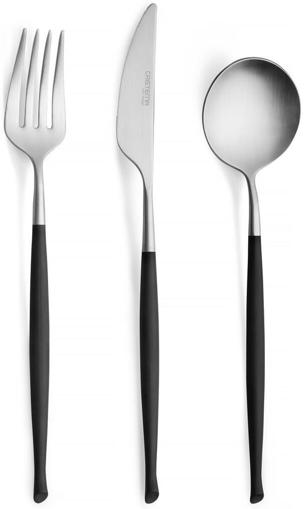 Cristema Cucchiaio Tavola INOX/Nero Wave