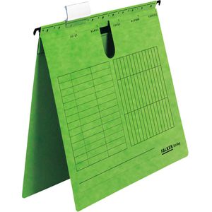 Falken Hängehefter 80002785, UniReg, A4, kaufmännische Heftung, grün, Karton, 25 Stück