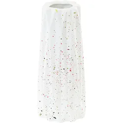 BLUMENVASE Steinzeug weiß Amaliada