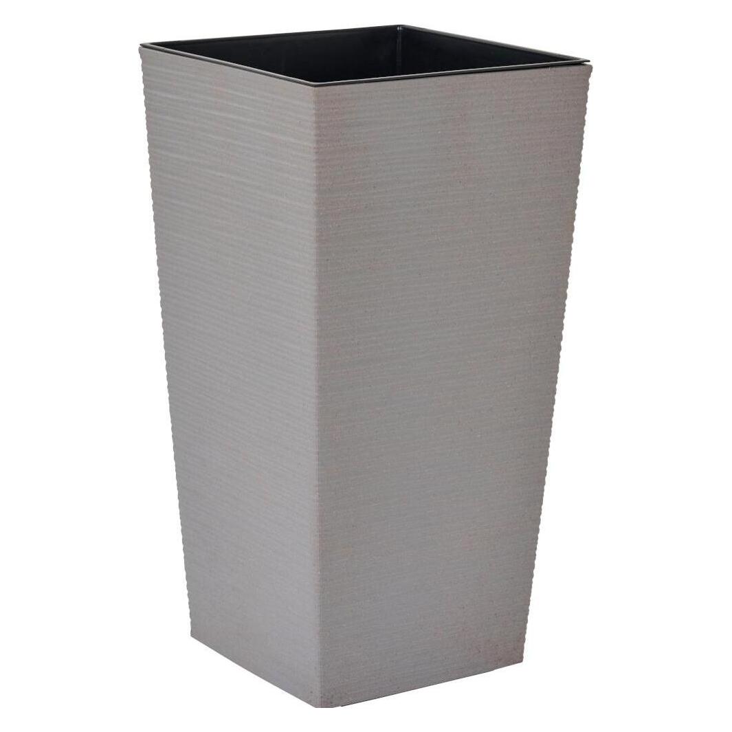 Siena Garden Pflanzgefässe NIZZA GROOVE Rillenoptik, 35 x 35 x 68 cm (35 x 35 x 68 cm) (833_27)