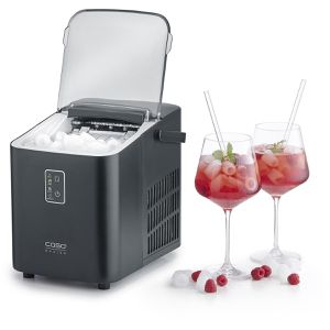 Caso Eiswürfelmaschine IceChef Compact, Edelstahl, 4 Eiswürfel in 6 Min., selbstreinigend, 1 Liter