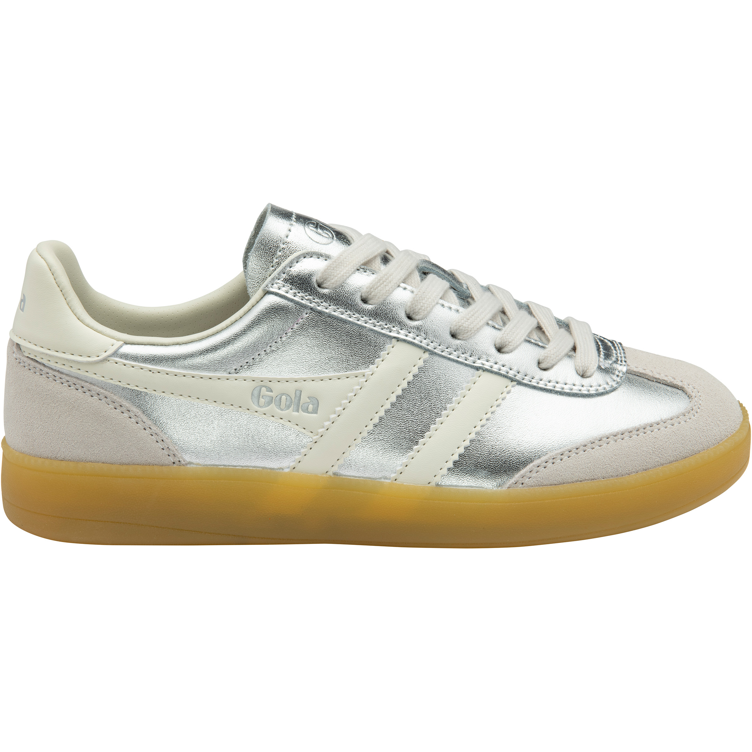 Gola Viper Metallic Damen Freizeitschuhe silber Größe 39 Lifestyle