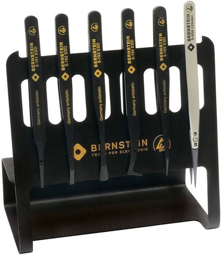 Bernstein Tools for Electronics 5-190V Pinzetten-Set 6teilig 150mm