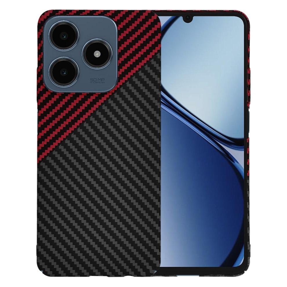 Techsuit - Carbonite FiberShell - Realme C61 / Realme C63 - Red Vortex (Realme C63) (56360452)