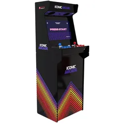 Fisher-Price Iconic Arcade - Borne Multijeux - TV Incluse, Retro Gaming, Schwarz, Mehrfarbig