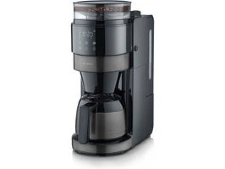 Machine à café filtre avec broyeur - SEVERIN - KA4831 - Technologie Perfect Grind - verseuse isotherme 8 tasses - Noir/Inox
