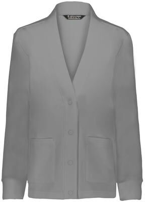 Holloway 223781 Women's HERITAGE PREP Cardigan Jacket in Heather size Small   Cotton/Polyester Blend