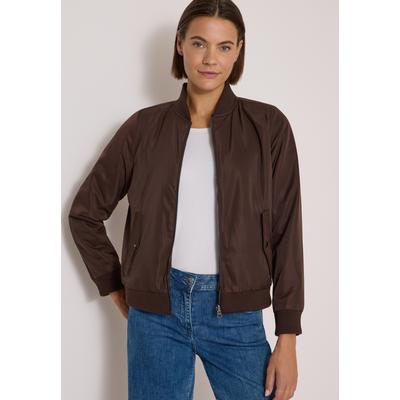 Blouson CECIL, Damen, Gr. XL (44), braun (chocolate sauce braun), Stoff, Oberstoff: 100% Polyester. Oberstoff 2: 100% Polyester, comfort fit normal, Rundhals, Rippbündchen, Jacken Blouson, 2in1
