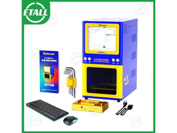 MÉCANICIEN-Machine Laser en Fibre de Verre pour iPhone, Système de Purification de struction ée Intégré, Dissolvant d'Écran LCD, iLaser W20, 20W, 1064nm