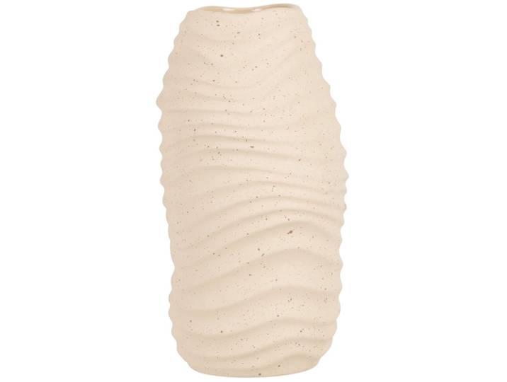 Vase aus braunem Ton, H26cm