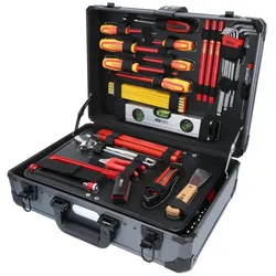 KS Tools, Werkzeugkoffer, 1/4" + 1/2" Elektriker-Werkzeugkoffer, 128-tlg (128 Teile)