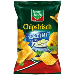 funny-frisch Chips Chipsfrisch Zaziki Style, Kartoffelchips, 150 g