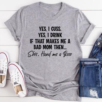 ForAllApparel Bad Mom T Shirt Athletic Heather XL