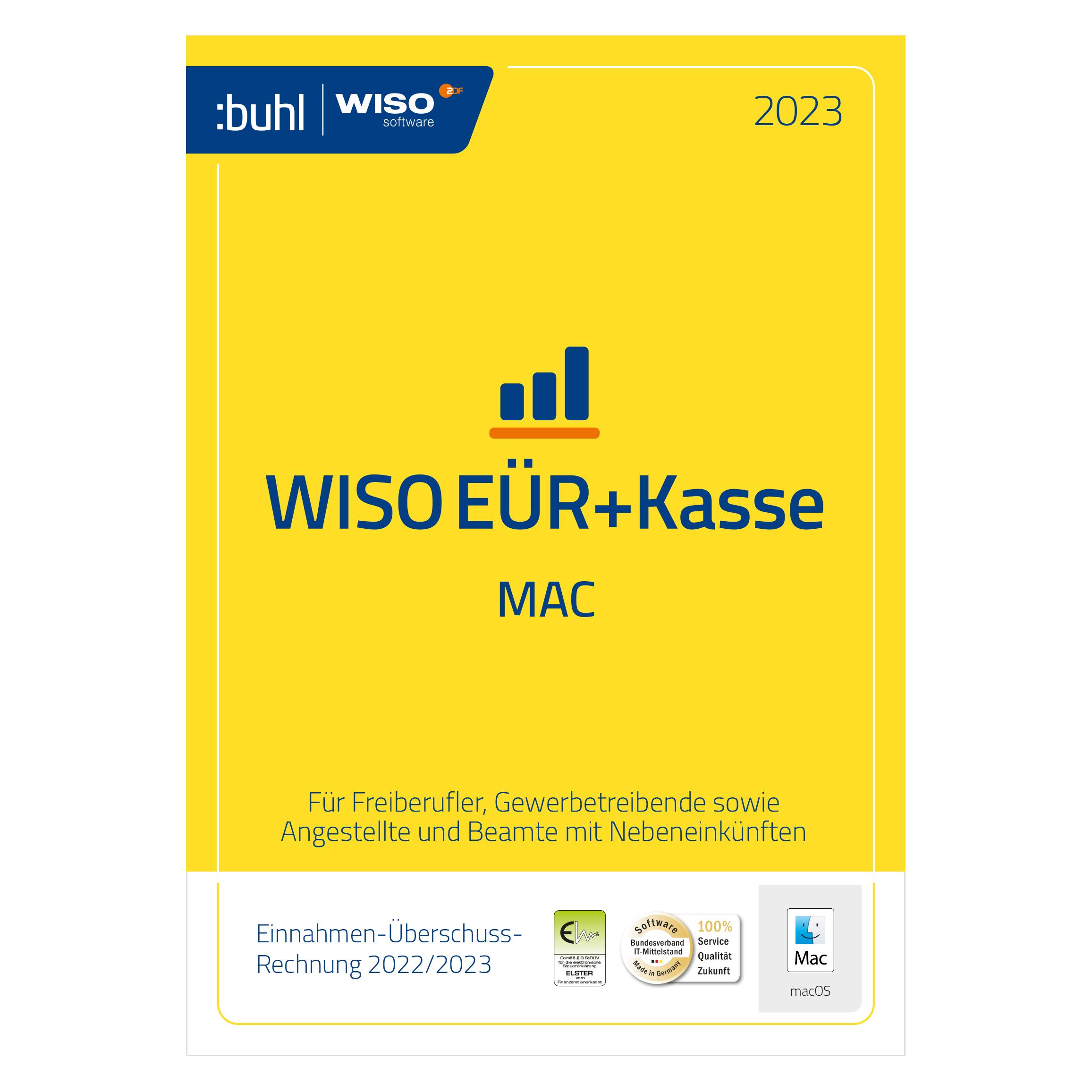 Buhl Data Service Buhl Data WISO EÜR+ Kasse Mac 2023 ESD (unbegrenzt) (DL42921-23)