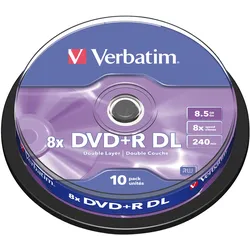 DVD+R8,5 VER10 - DVD+R 8,5GB Double Layer, 10er Spindel