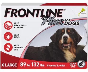 Frontline Plus For Extra Large Dogs Over 89 Lbs (Red) 6 Doses
