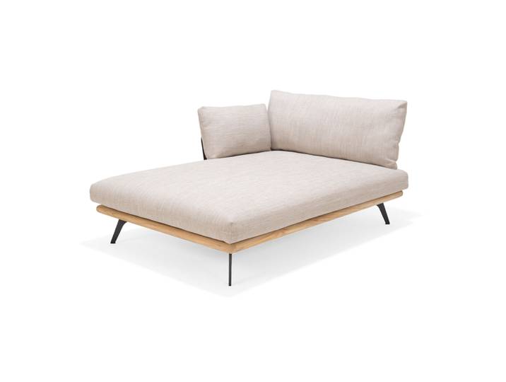 ScanCom Pearl Eck Daybed Aluminium / Teak