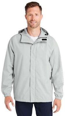 HUK H400159 Men's Storm Rain Jacket in Harbor Mist size Small   Polyester