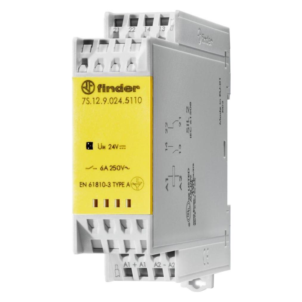 Finder Relay module ,1NO+1NC 6A 24Vac (7S.12.9.024.5110)