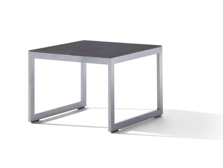 Sieger Loungetisch mit Glasplatte 60x60x44 cm