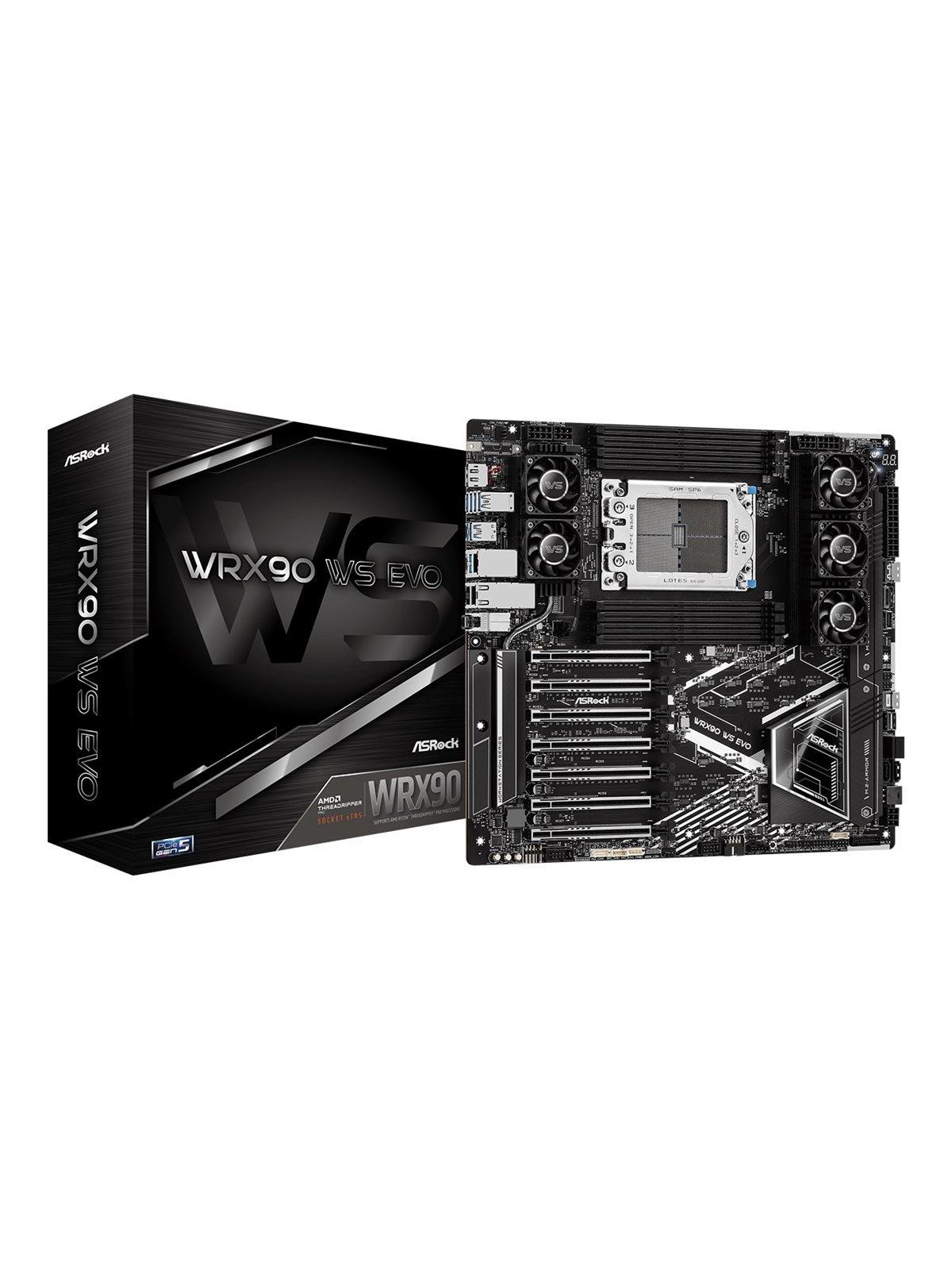 ASRock WRX90 WS EVO Mainboard - AMD WRX90 - AMD sTR5 - DDR5 RAM - Extended ATX