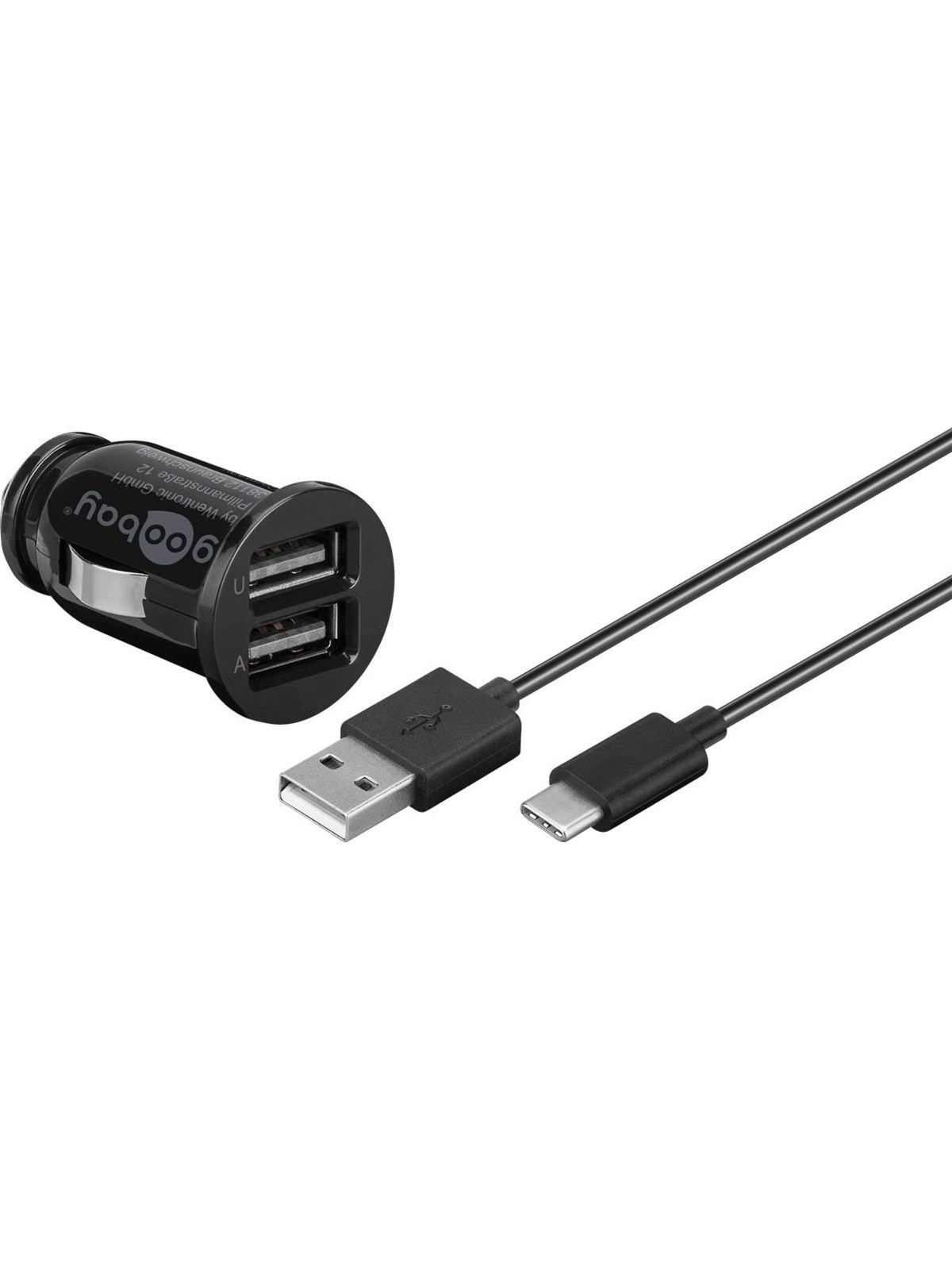 Pro USB Type-C Car charger set (12W/2.4A)