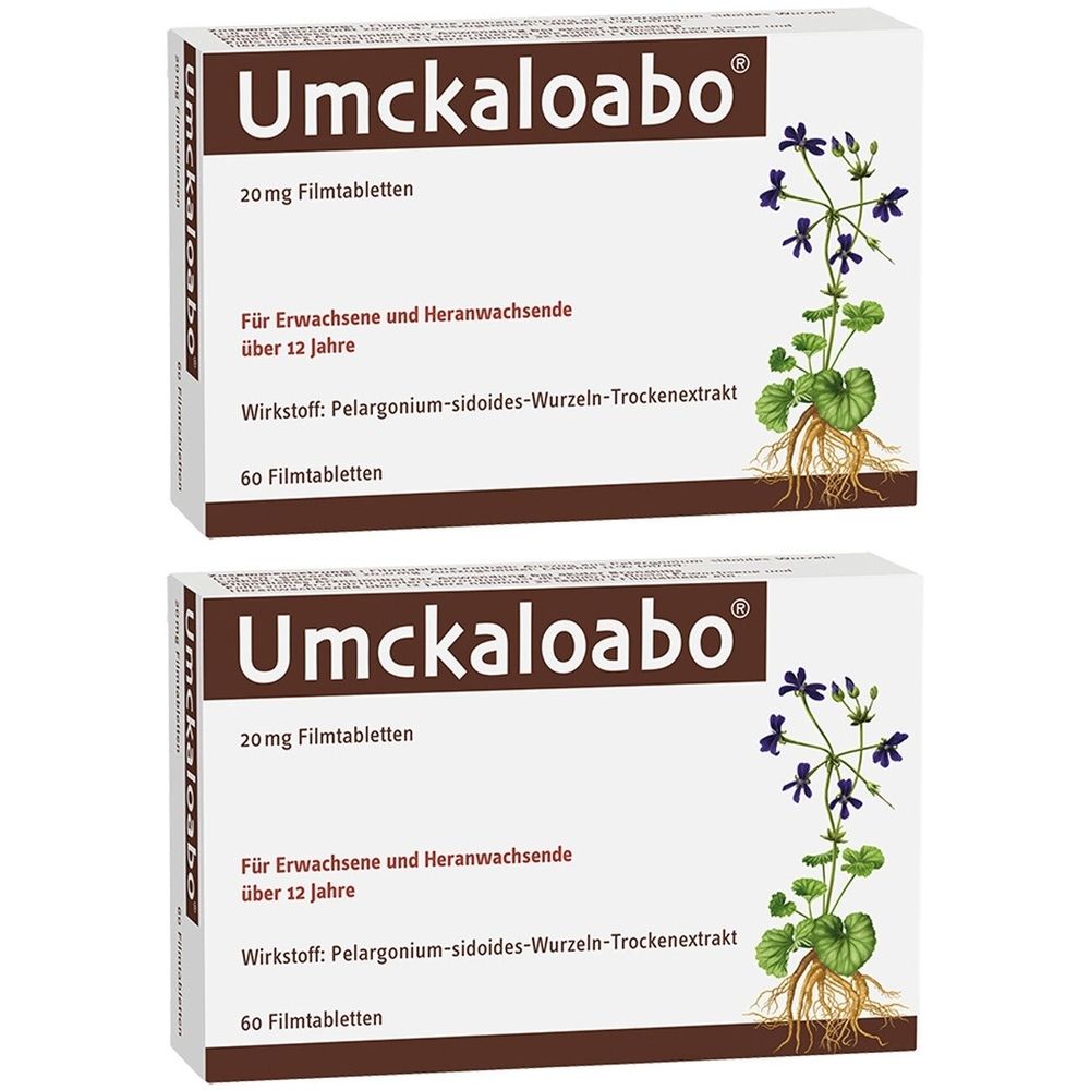 Umckaloabo 20 mg Filmtabletten 2x 2x60 St