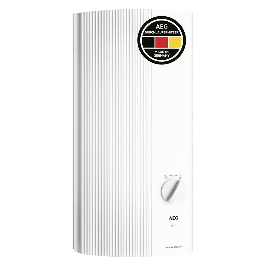 AEG Haustechnik DDLE EASY 18 kW Elektronischer Durchlauferhitzer, 2 Festtemperaturen Dusche 42 °C/Küchenspüle 55 °C (228840)