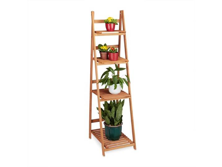 Relaxdays Blumentreppe aus Holz