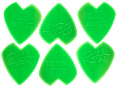 Dunlop Kirk Hammett Jazz Picks 6 Pack Grün