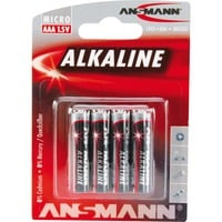 Alkaline Red, Batterie 4 Stück, AAA