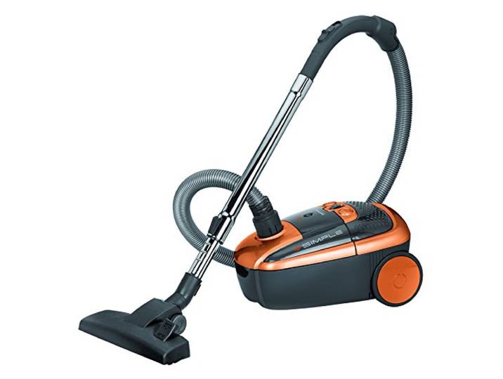 MPM MOD-12 Beutel-Schlitten-Staubsauger 3.5L, diverses Zubehör, 7.5m Kabel, 5-Stufen-Filterung, HEPA 13, 700W