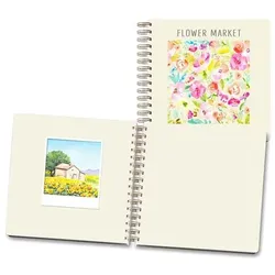 LUMA KARTENEDITION Notizbuch »Polaroid Flower Market« A5 100 Seiten mehrfarbig, 21x21 cm