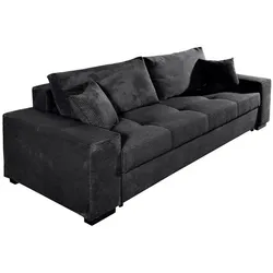 BOOOM Schlafsofa Kreta Cord Grau Anthrazit