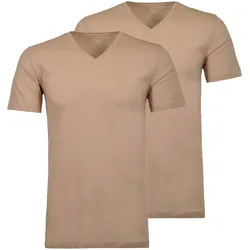 Body Fit V-Neck T-Shirt 2P Herren T-Shirt