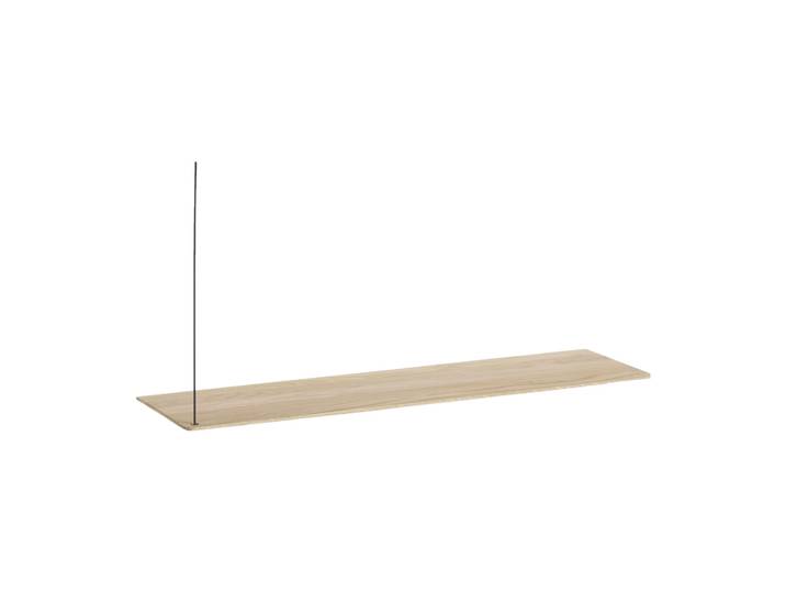 Woud Étagère d appoint Stedge 80 cm Chêne pigmenté blanc'