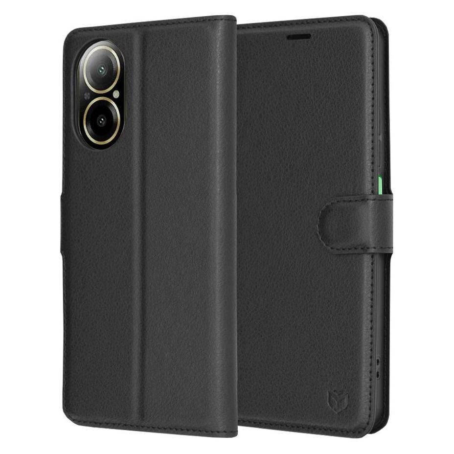 Techsuit - Leather Folio - Realme C67 4G - Black (Realme C67 4G) (56347982)