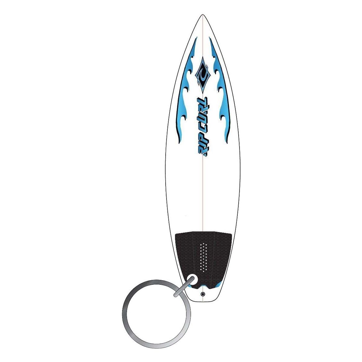 RipCurl Surfboard Keyring white/blue (1638) TU 13NMUT-1638-TU