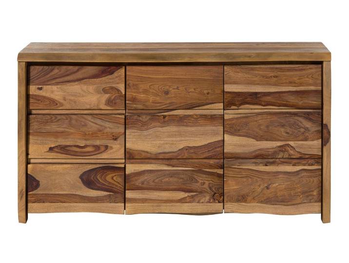Sideboard Sheesham 146x45x80 natur lackiert / sandgestrahlt PURE SHEESHAM #216