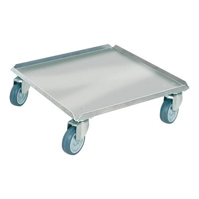 BRB Logistikroller für Behälter/Spülkörbe 500 x 500 mm, Edelstahl, rostfrei