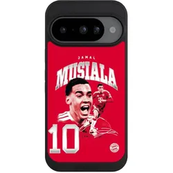 Nivocase Handyhülle für Google Pixel 10 Hülle NIVOpure Case Schwarz FC Bayern München FCB Jamal Musiala (Google Pixel 10), Smartphone Hülle, Schwarz