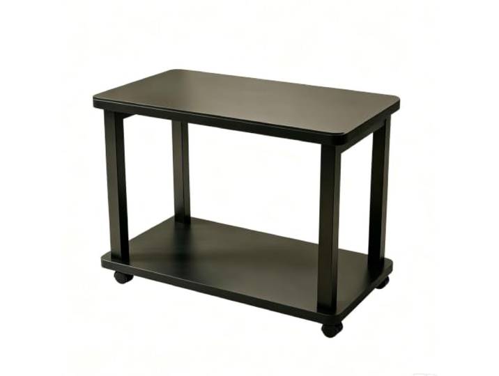 SilkRZlsss Mobiler 2-Ebenen Nachttisch auf Rollen, Beistelltisch Rollbarer Beistelltisch Offenes Regal, Nachttisch für Schlafzimmer(80*40cm)