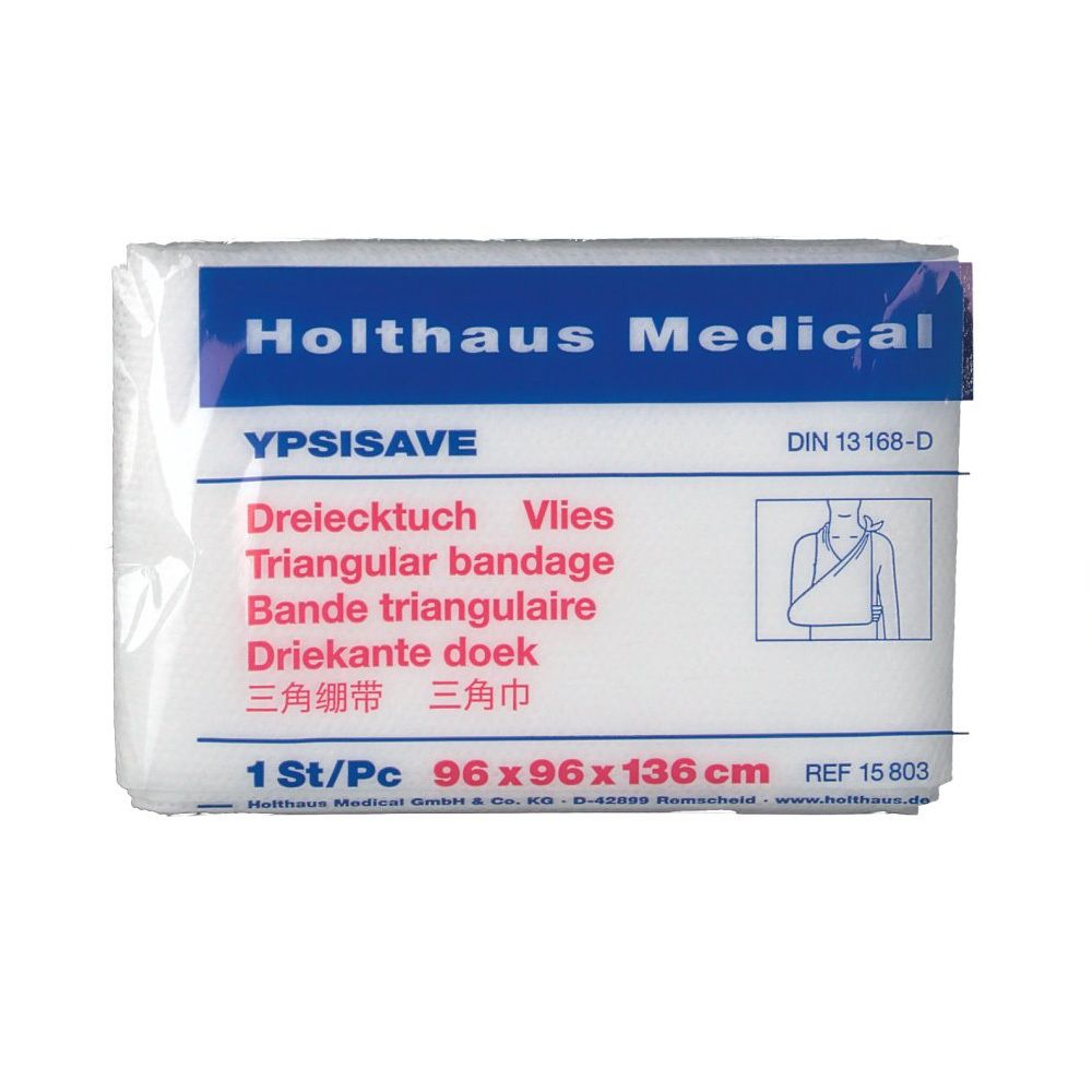 Dreiecktuch Ypsisave 96x96x136 cm weiß 1 St Tücher