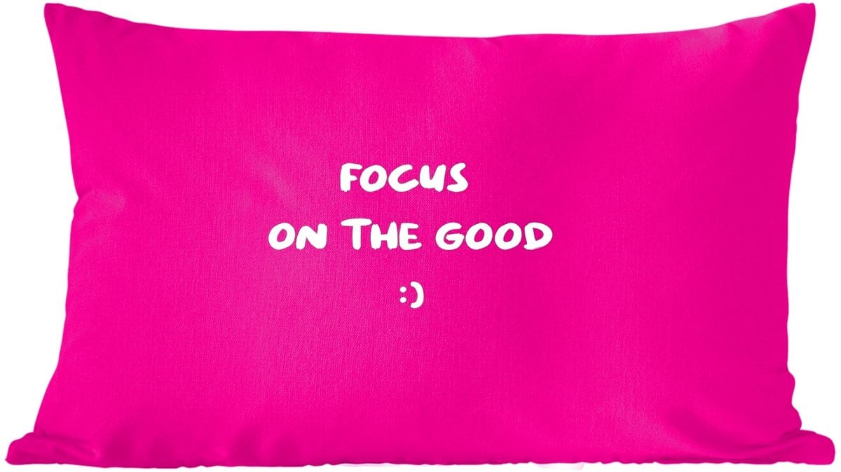 Focus Sierkussen Smiley Roze 60 x 40 cm
