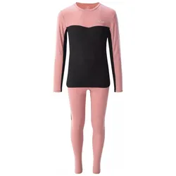 Elbrus, Jungen, Funktionsunterhose, Melor Merino Set Jr Thermounterwäsche-Set (152), Schwarz