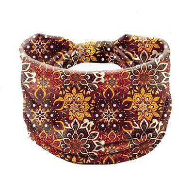 1 Stück Stirnband mit Boho-Print, Vintage-Mandala-Blumen-Stirnband, elastisch, schweißabsorbierend, Kopfbedeckung, Haar-Accessoires